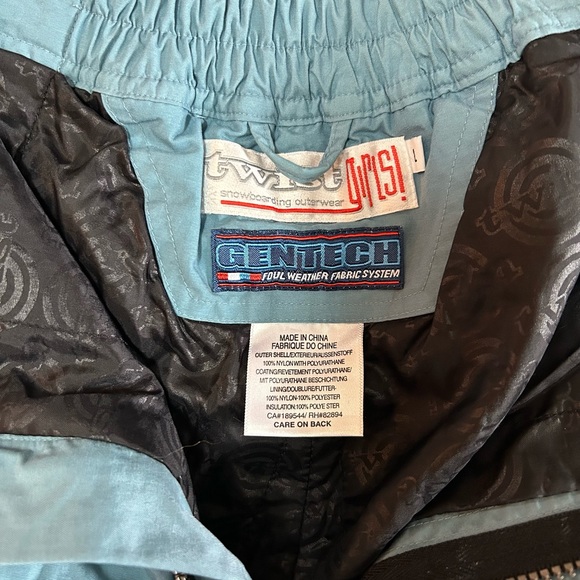 Girls 90s Twist Snowboard Snow Pants • Size Girls Large - Picture 5 of 6